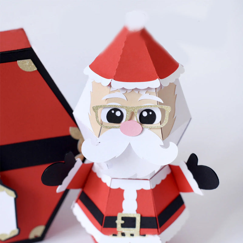 3D Santa Claus Prank Pop-up Box Card