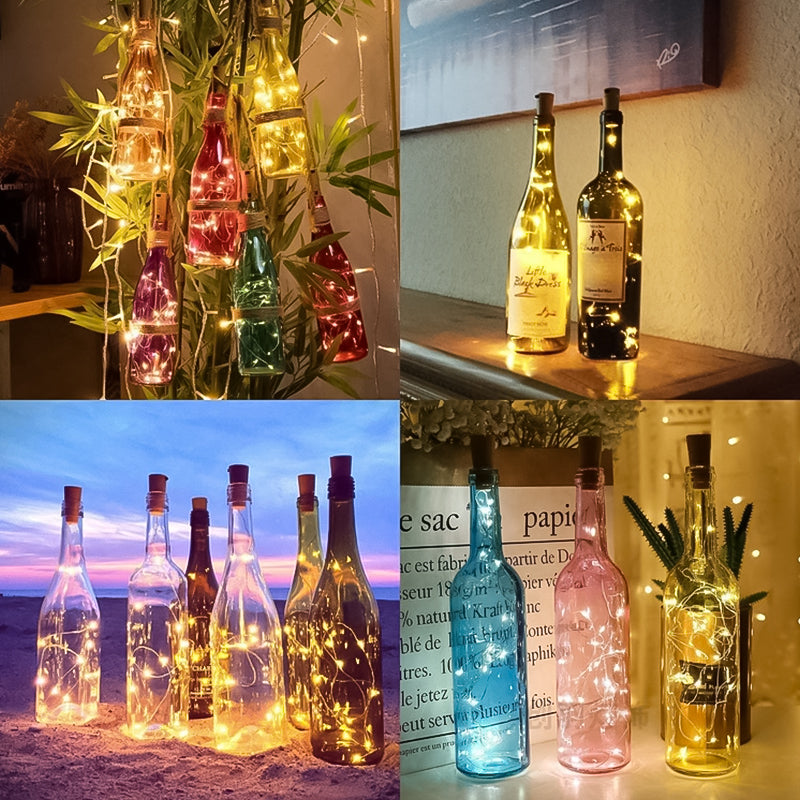 LED bottle light cork night light DIY deco gift