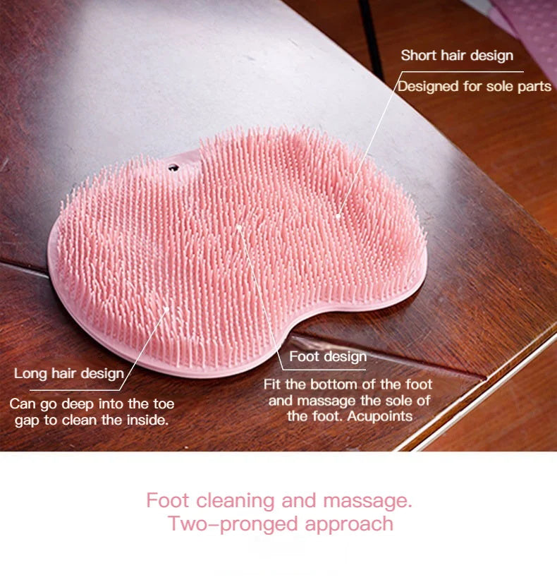 Shower Foot and Back Scrubber Massage Pad