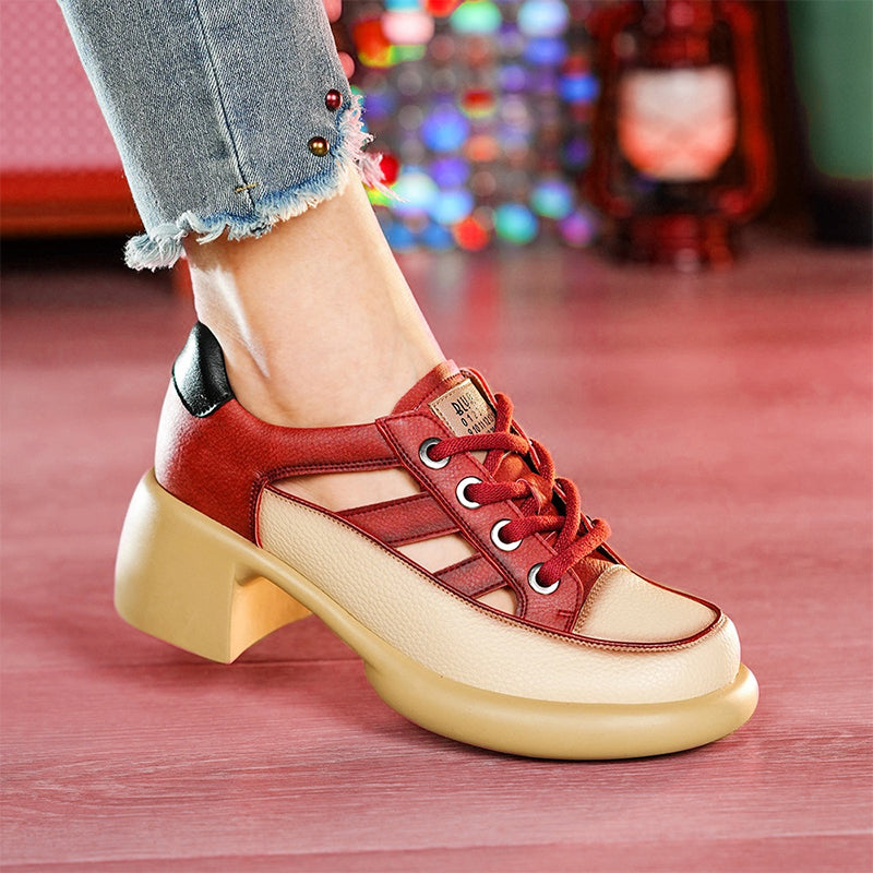 Women's Summer New Hollow High-heeled Sandals