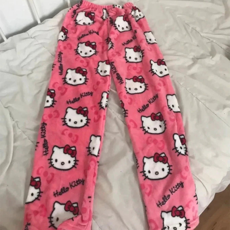 Cute Printed Flannel Pyjama Pants