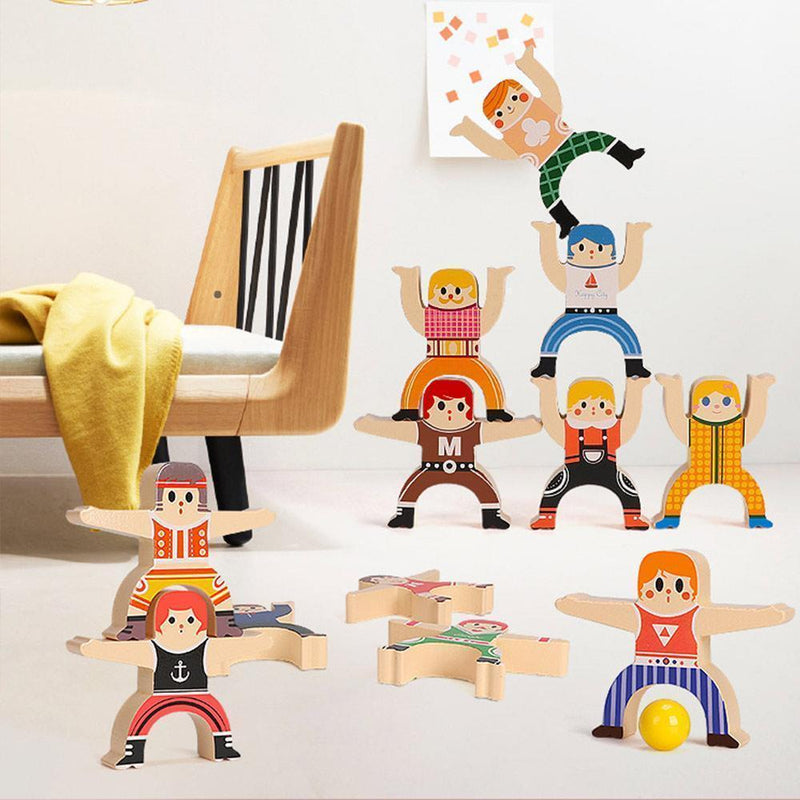 Wooden Stacking Blocks Balancing Toy