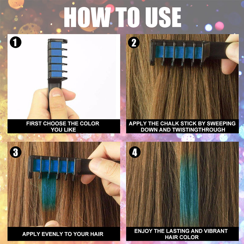 Professional easy-to-clean hair dye comb