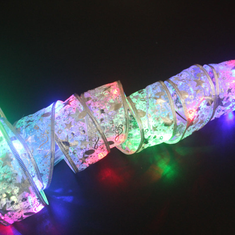 Christmas Ribbon Fairy Lights