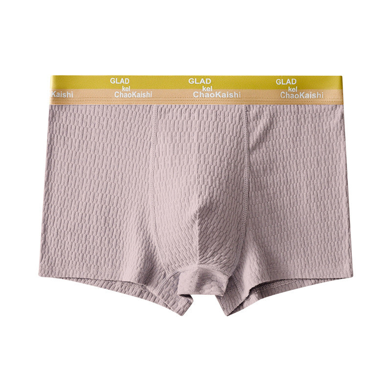 Cotton Men's Boxer Briefs Antibacterial Breathable Sweat Absorbent