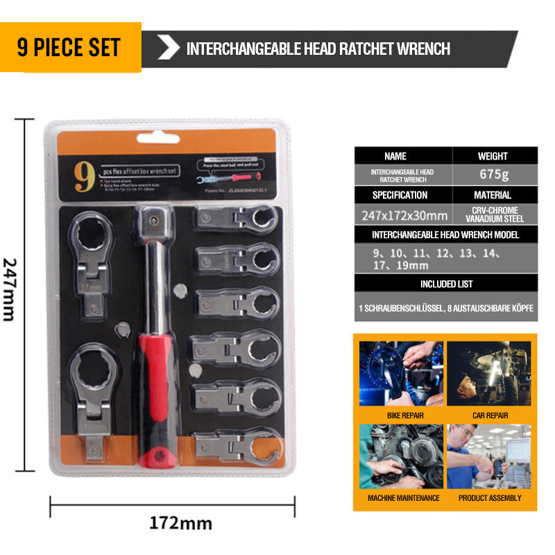 Detachable Ratchet Wrench Set