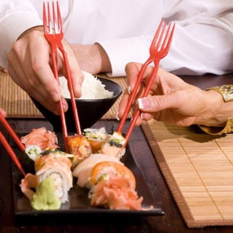 Chopsticks and Fork in ONE (50 pcs set)