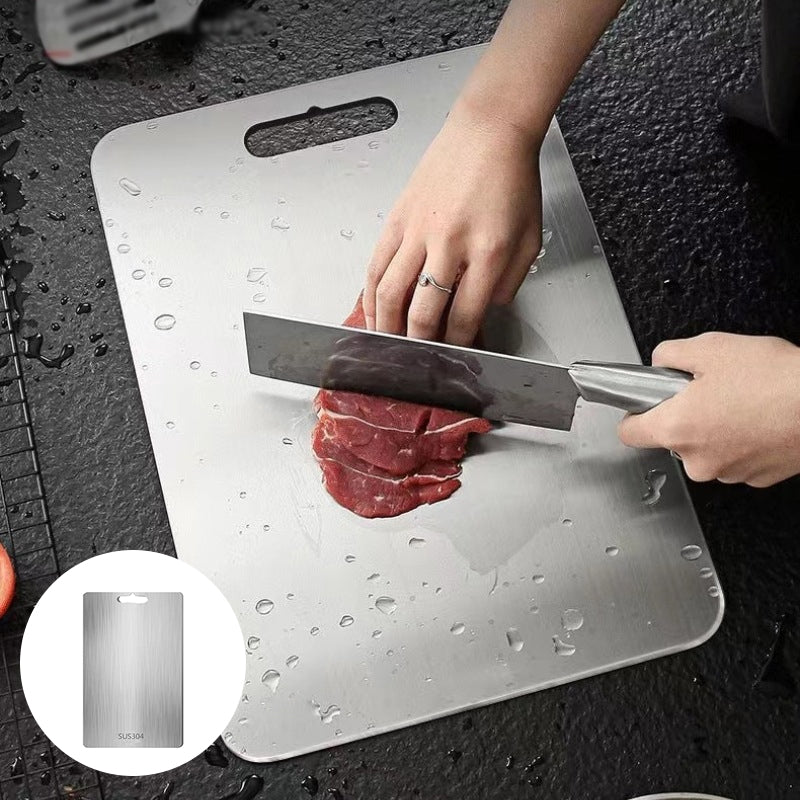 304 Stainless Steel Anti-bacterial and Anti-mold Double Sided Cutting Board