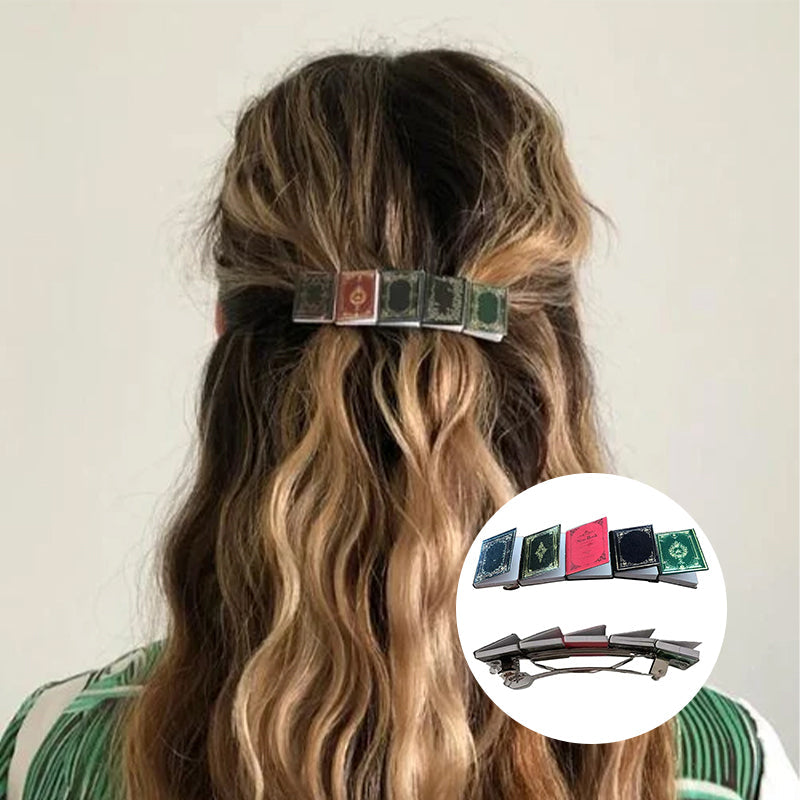 Miniature Book Hair Clip Barrette