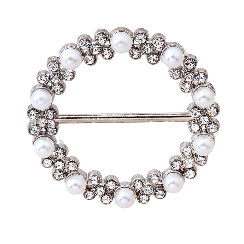 Classic All-match Pearl Rhinestone Buckles