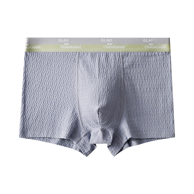 Cotton Men's Boxer Briefs Antibacterial Breathable Sweat Absorbent