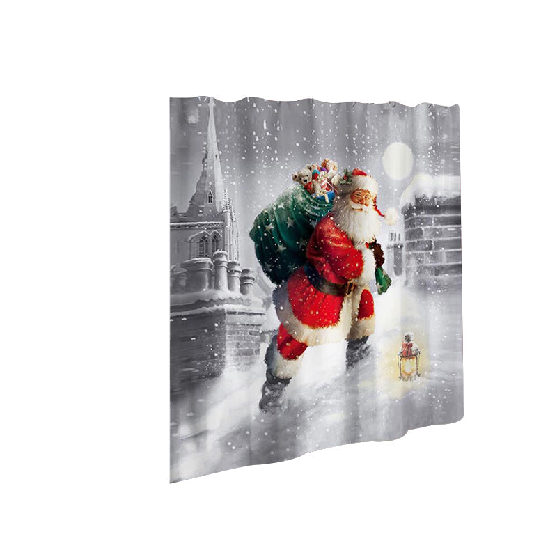 Christmas Shower Curtain Santa Joy