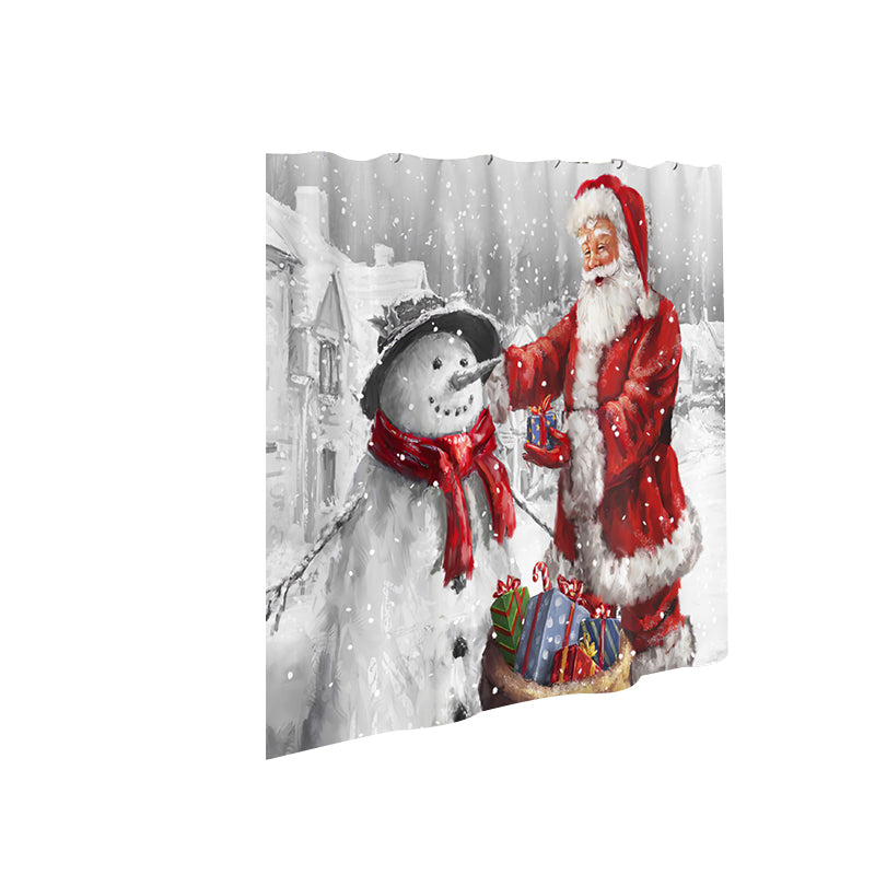 Christmas Shower Curtain Santa Joy