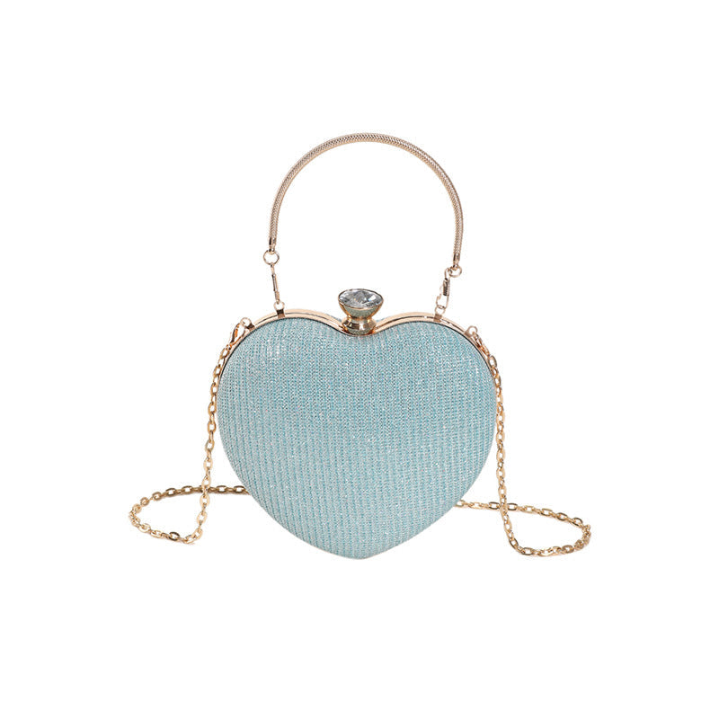 Chain Crossbody Explosion Handheld Heart Bag